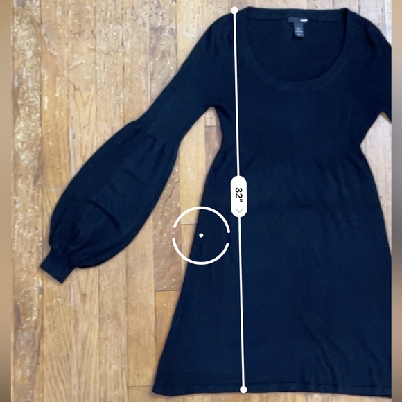 H&M- lightweight wool Black dress- Size S - Picture 10 of 12